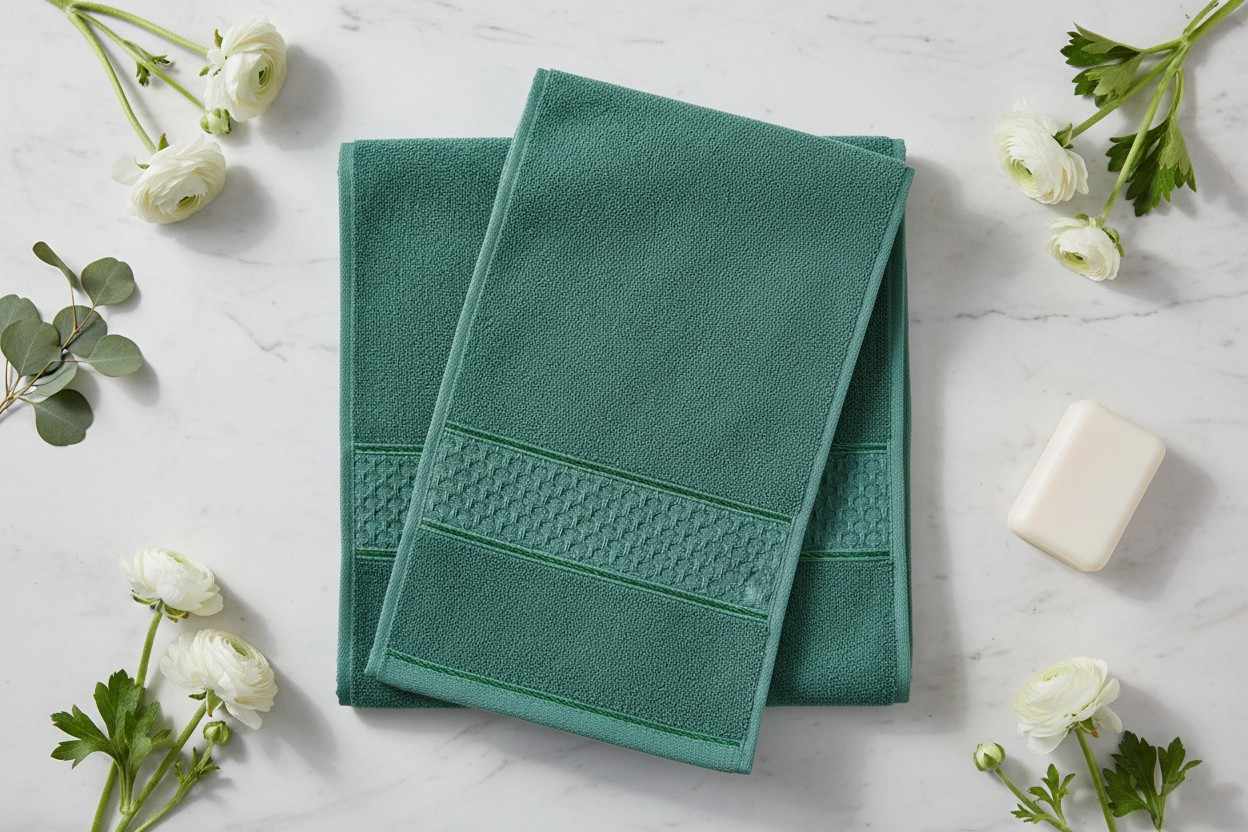 Cotton Bath Towel | Teal Emerald Green | Ultra Soft, Super Absorbent & Quick Dry | Unisex