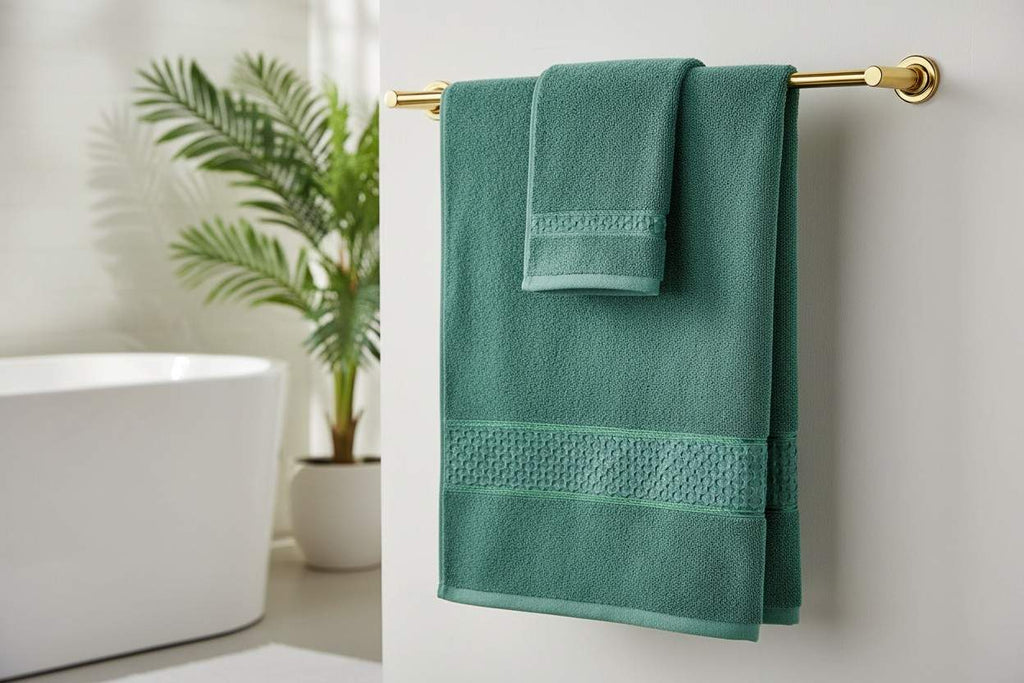 Cotton Bath Towel | Teal Emerald Green | Ultra Soft, Super Absorbent & Quick Dry | Unisex
