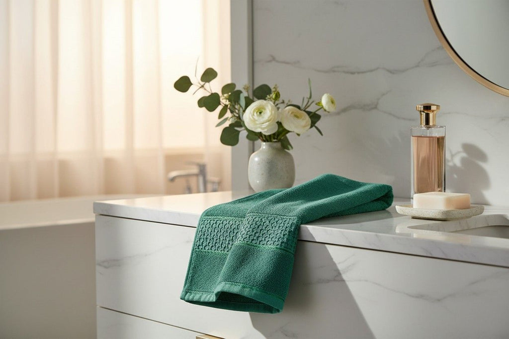 Cotton Bath Towel | Teal Emerald Green | Ultra Soft, Super Absorbent & Quick Dry | Unisex